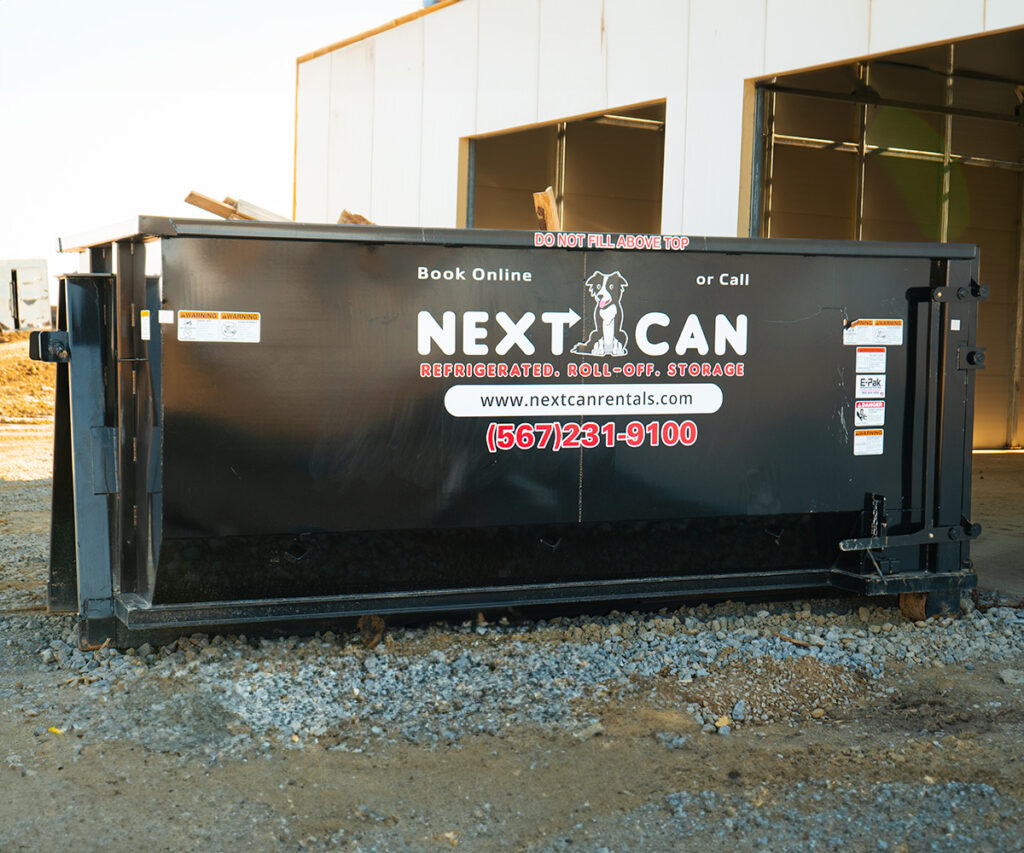 Upper Sandusky Dumpster Rentals with Next Can logo